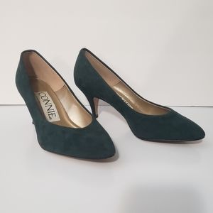 Connie Green Heels Pump Vintage Size 7.5